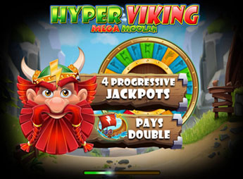 Hyper Viking Mega Moolah spilavél með víkingaþema