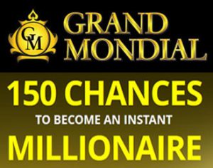 150 Fríir Snúningar Grand Mondial Casino Bonus